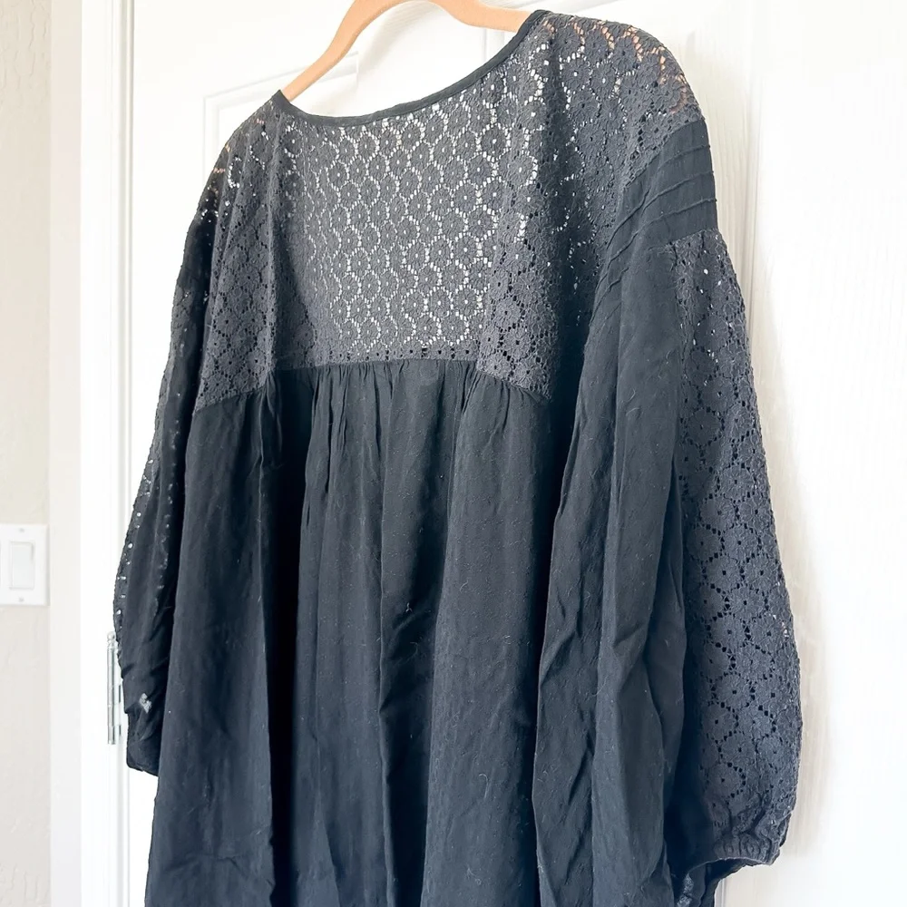 FREE PEOPLE Moon River Easy Top Women’s Black Size Medium